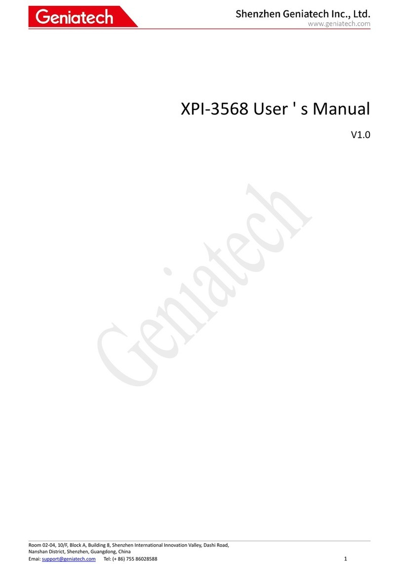 Geniatech XPI-3568 user manual Geniatech XPI-3568 user manual