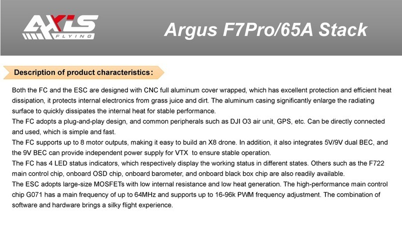 Axis ArgusF7Pro/65AStack User manual