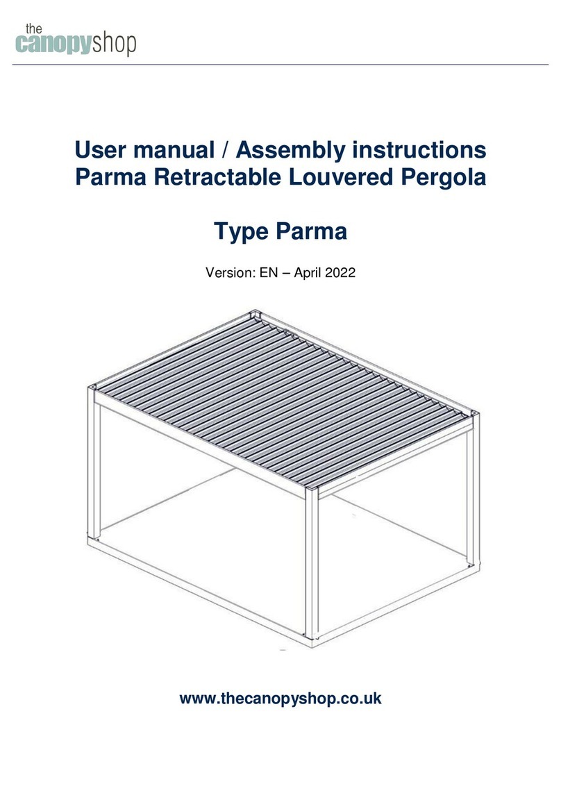 the canopyshop Parma User manual
