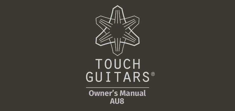 TOUCH GUITARS AU8 owner's manual