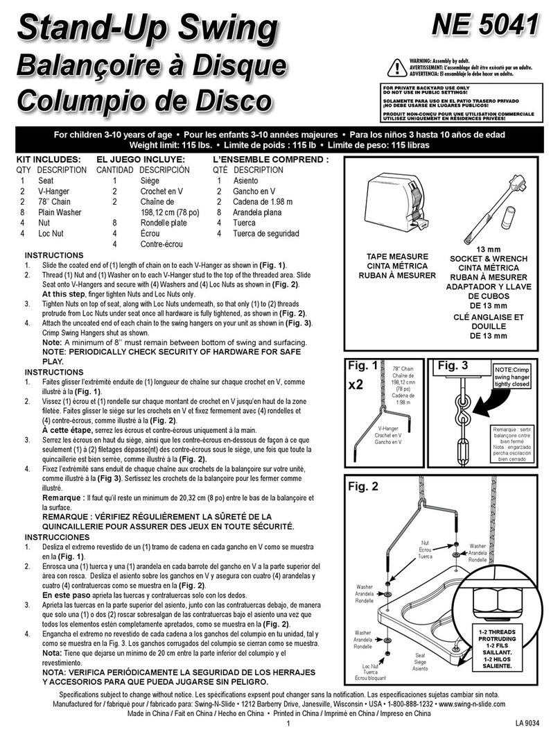 Swing-N-Slide Stand-Up Swing NE 5041 instructions Swing-N-Slide Stand-Up Swing NE 5041 instructions
