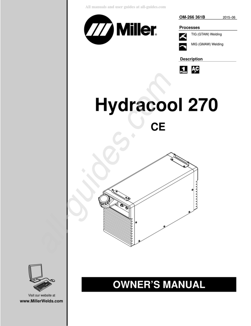 Miller Hydracool 270 User manual