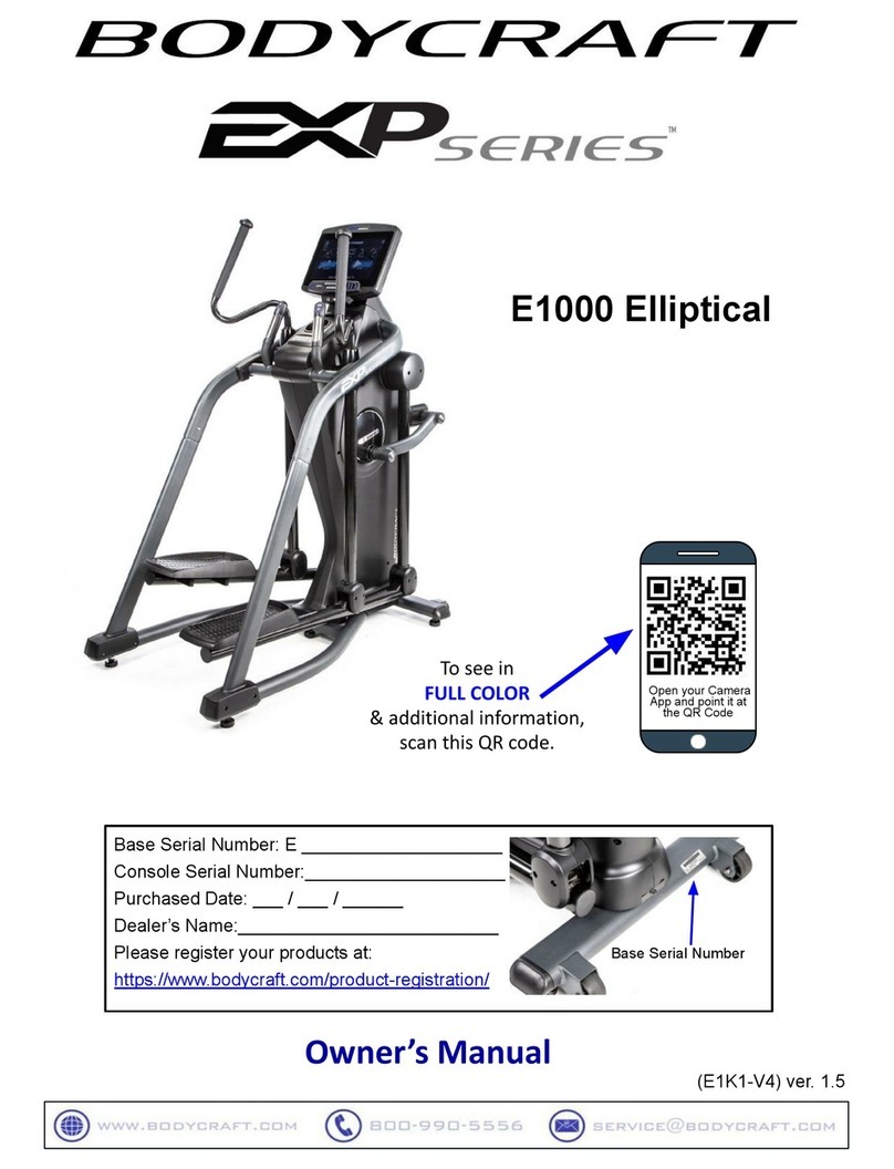 Body Craft EXP Series owner's manual