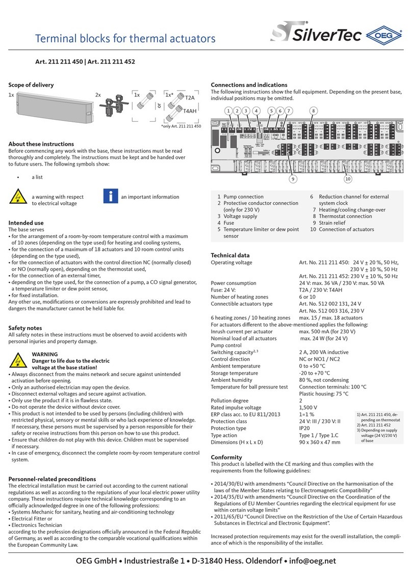 OEG SilverTec 211 211 450 User manual