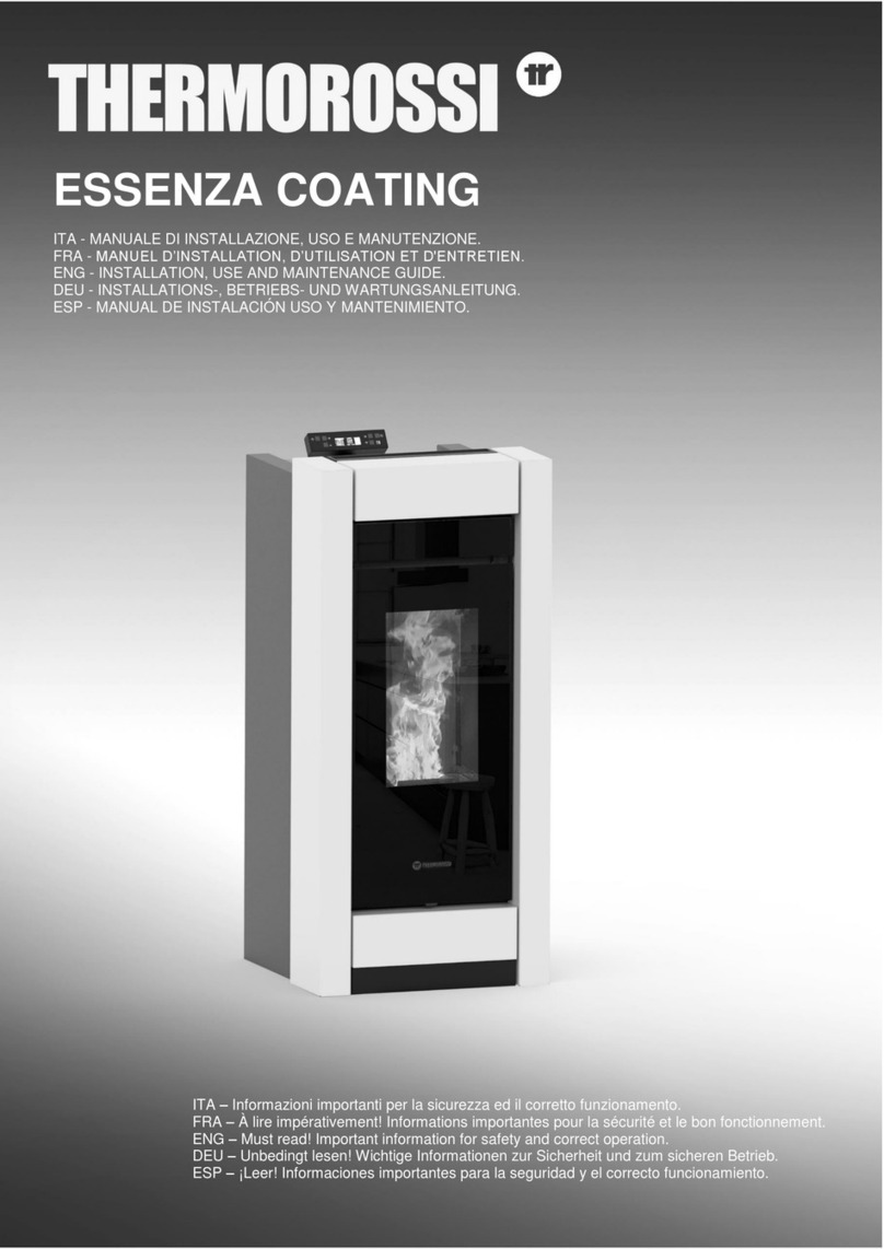 THERMOROSSI ESSENZA COATING Installation and operating instructions