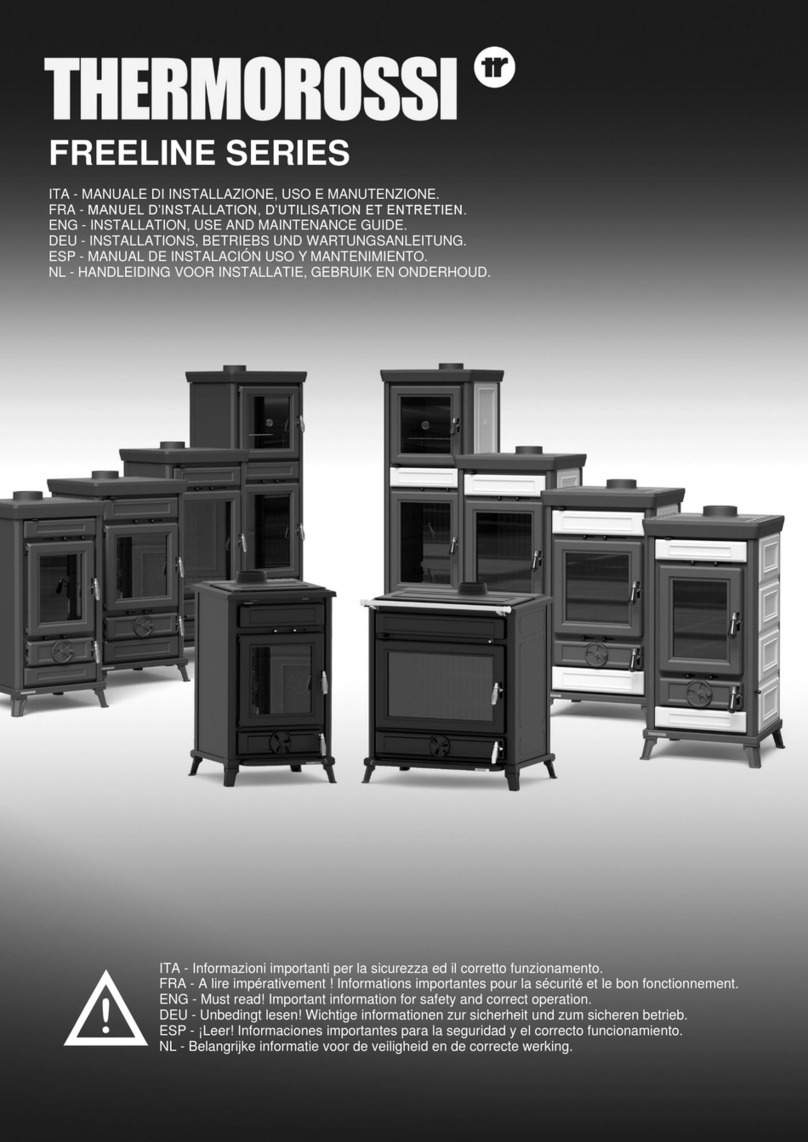 THERMOROSSI Freeline Series Installation, use and maintenance guide THERMOROSSI Freeline Series Installation, use and maintenance guide