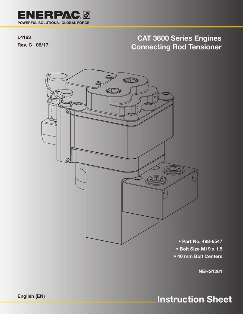 Enerpac CAT 3600 Series instruction sheet