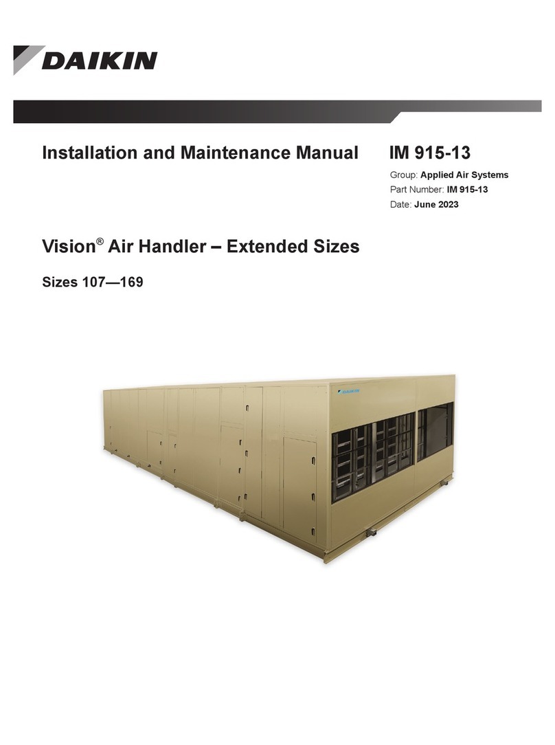 Daikin Vision Installation and maintenance manual