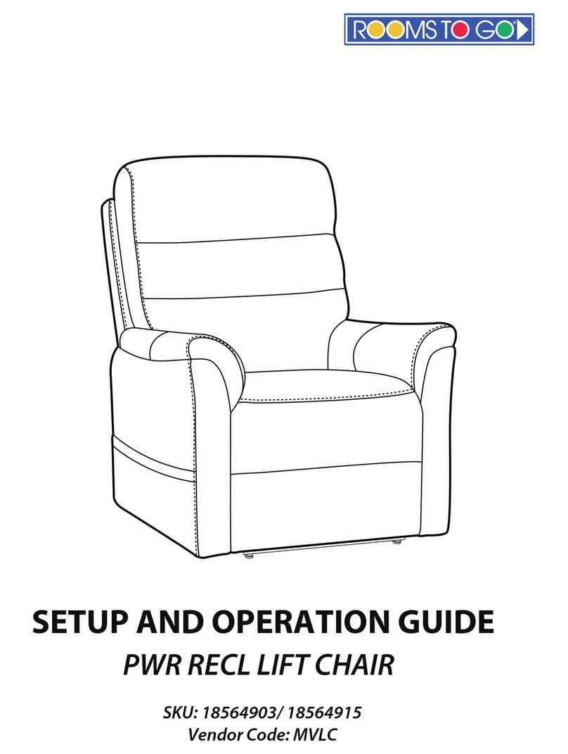 ROOMS TO GO 18564903 Setup guide