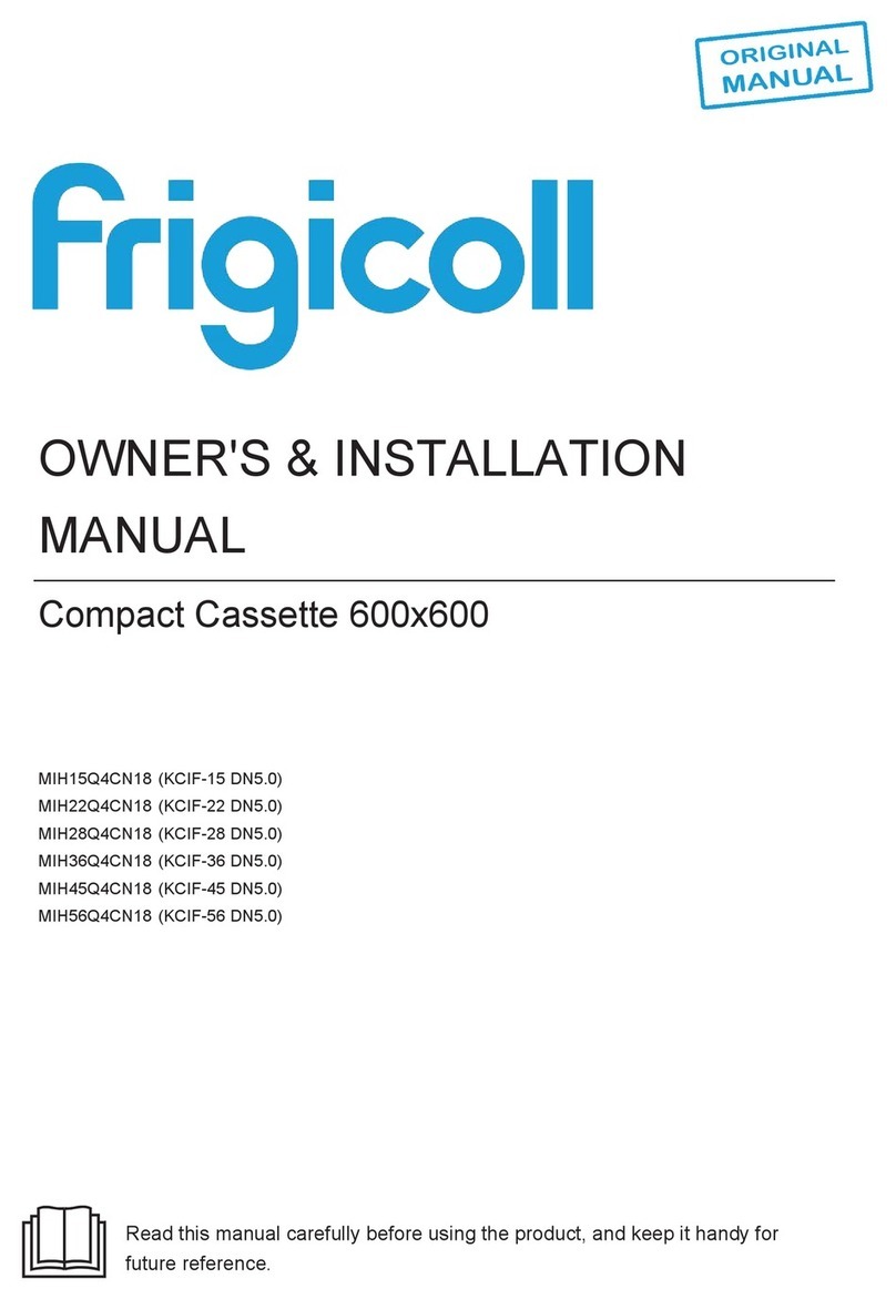 Frigicoll MIH15Q4CN18 Quick start guide