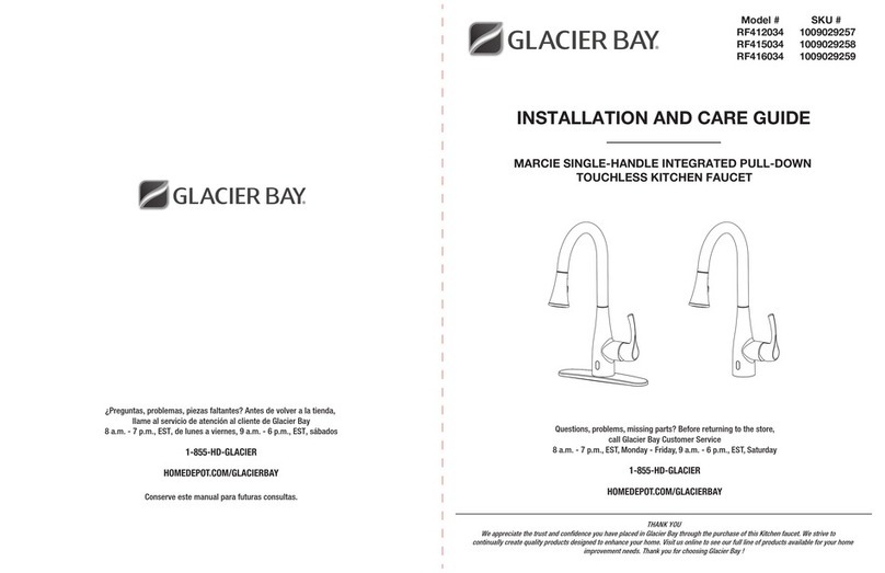 Glacier bay MARCIE RF412034 Installation and care guide Glacier bay MARCIE RF412034 Installation and care guide