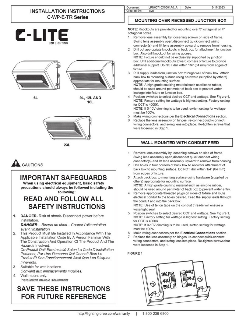 C-LITE C-WP-E-TR Series installation instructions