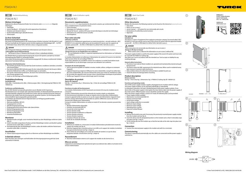 turck PSM24-N.1 quick start guide