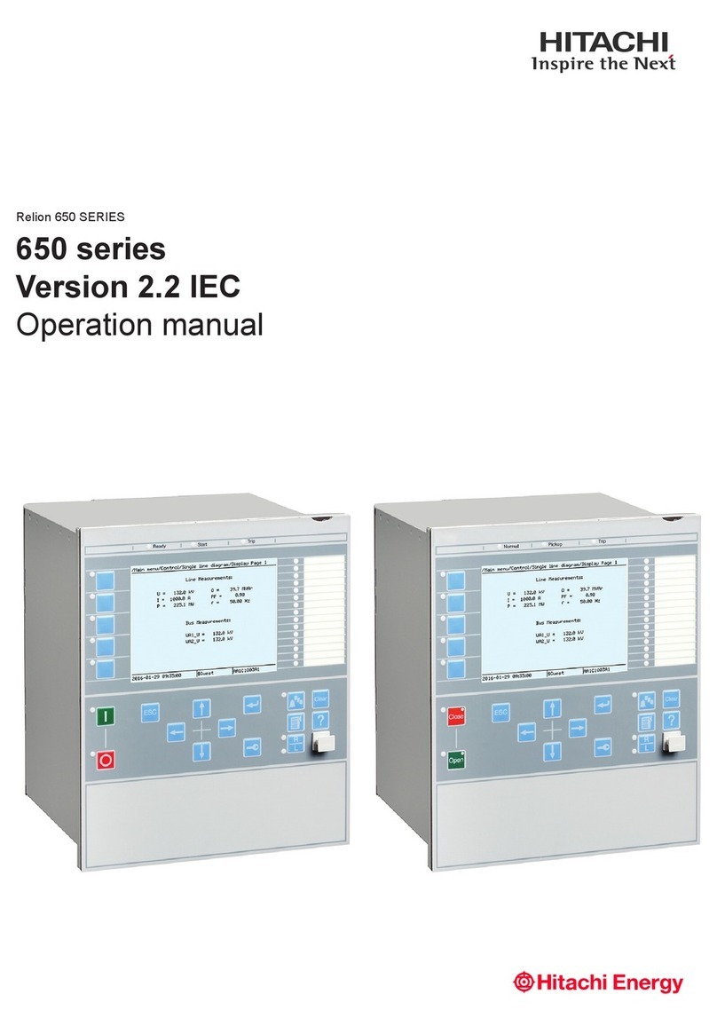 Hitachi Relion 650 Series User manual