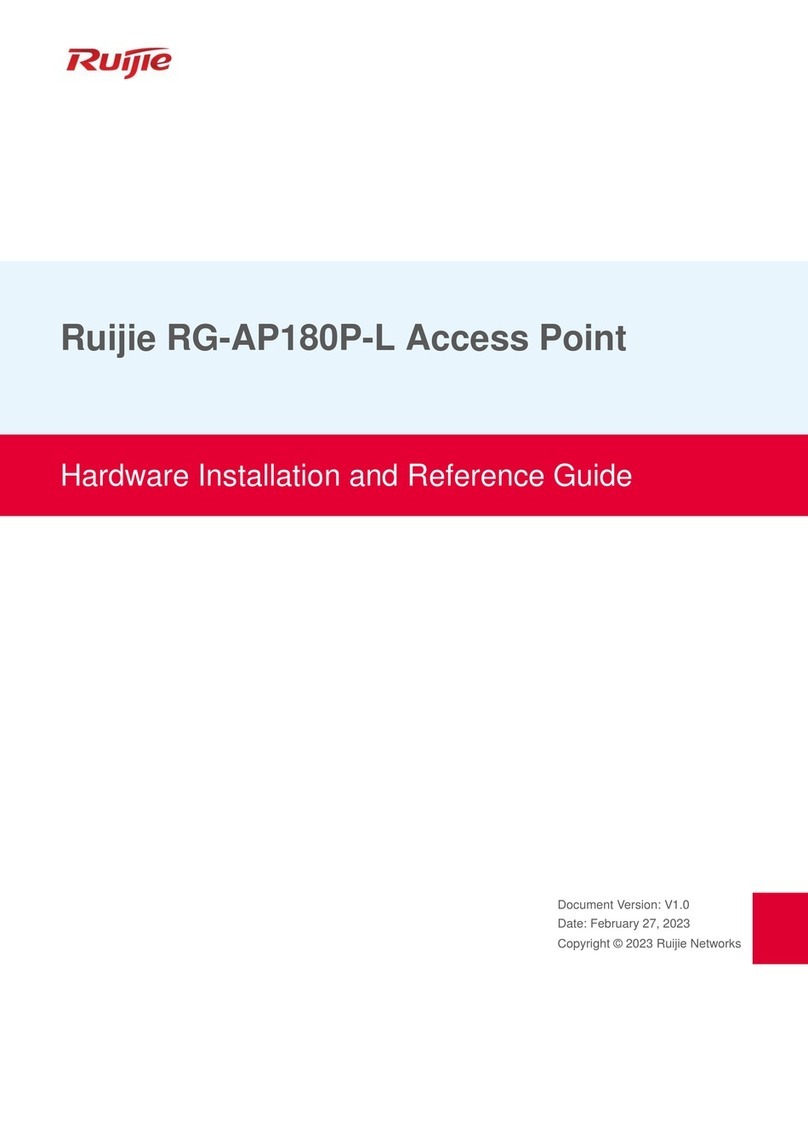 Ruijie RG-AP180P-L Installation and operating manual Ruijie RG-AP180P-L Installation and operating manual