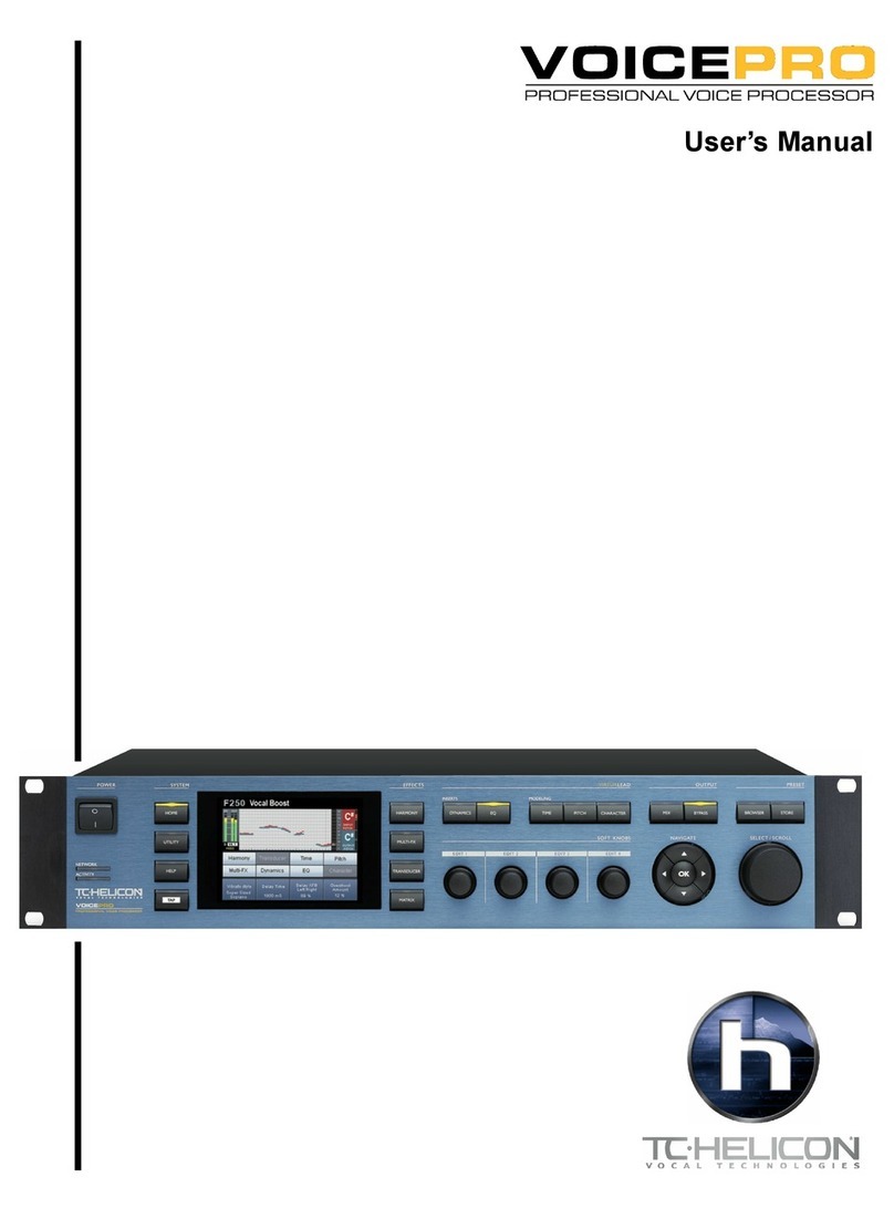 TC-Helicon VoicePro instruction manual