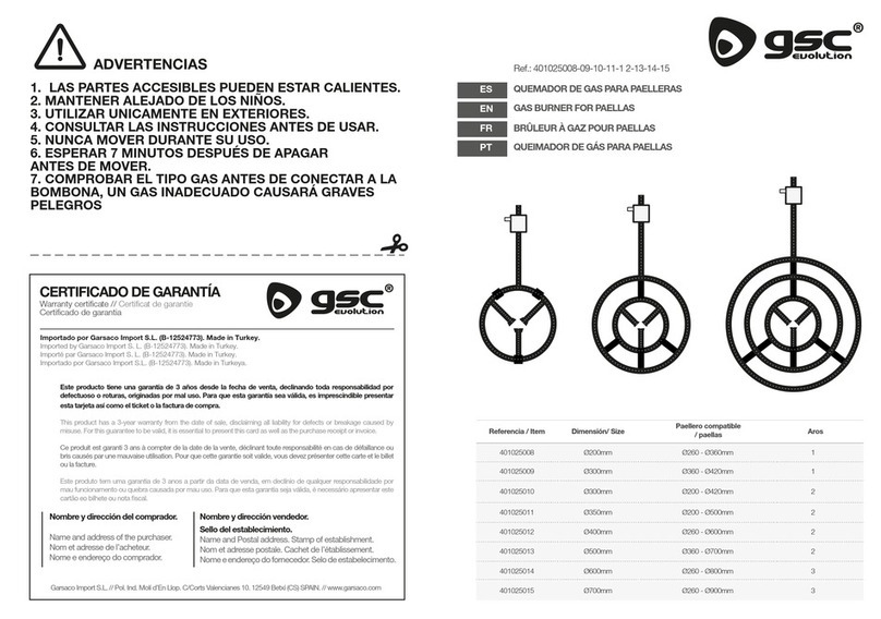 gsc evolution 401025008 quick start guide