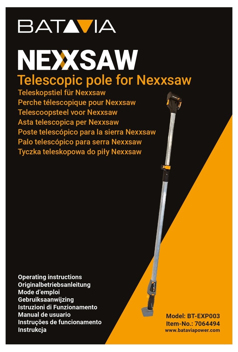 Batavia NEXXSAW BT-EXP003 operating instructions