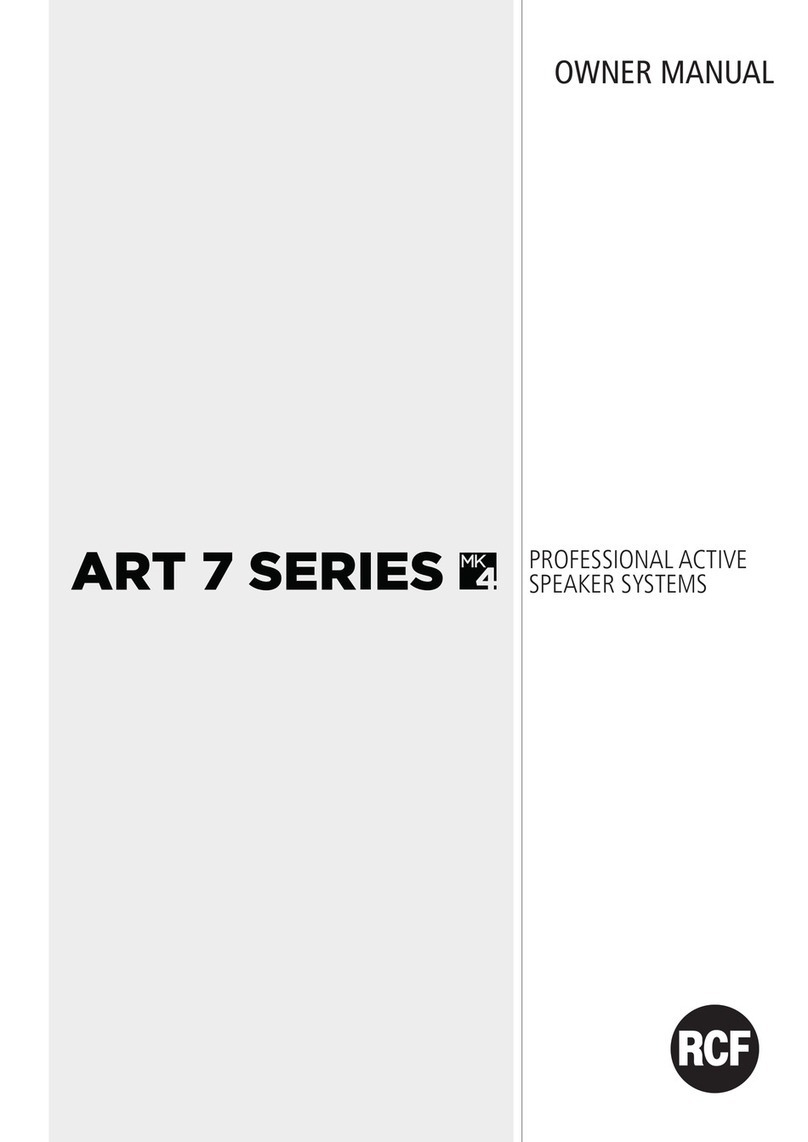 RCF ART 735-A Mk4 User manual