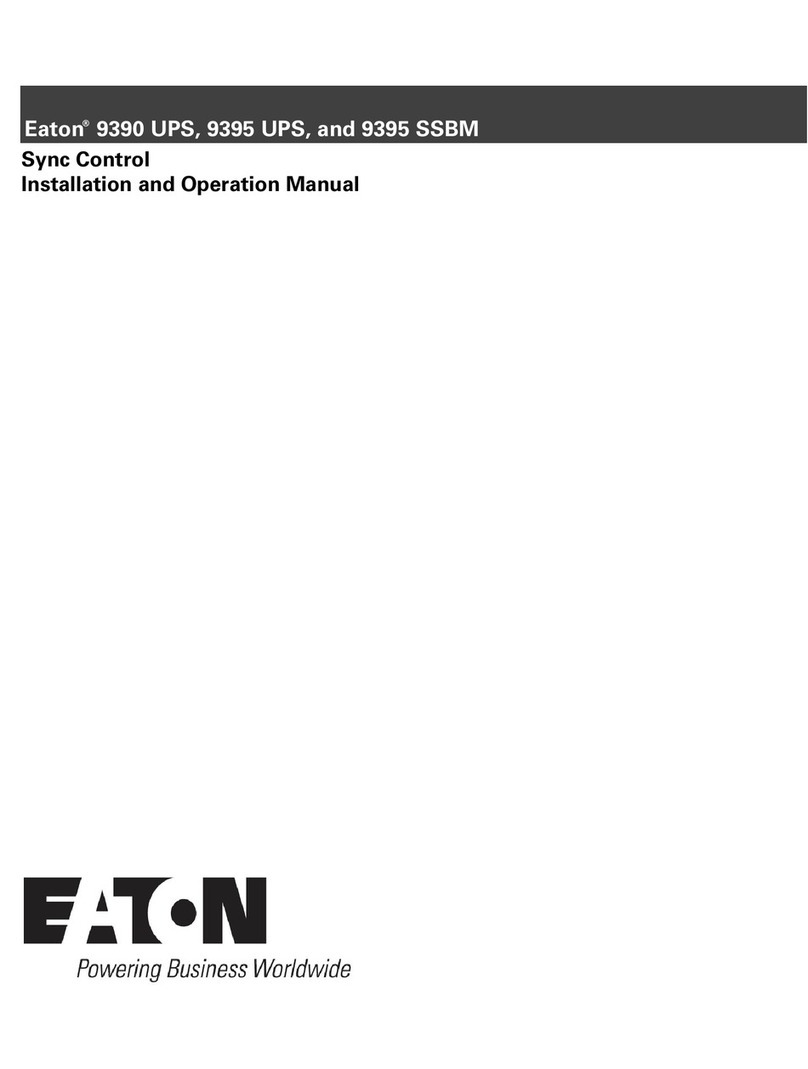 Eaton 9395 SSBM User manual