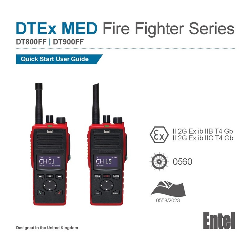 Entel DTEx MED Fire Fighter Series Quick start user guide