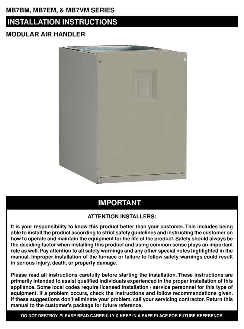 Nortek MB7BM Series installation instructions Nortek MB7BM Series installation instructions