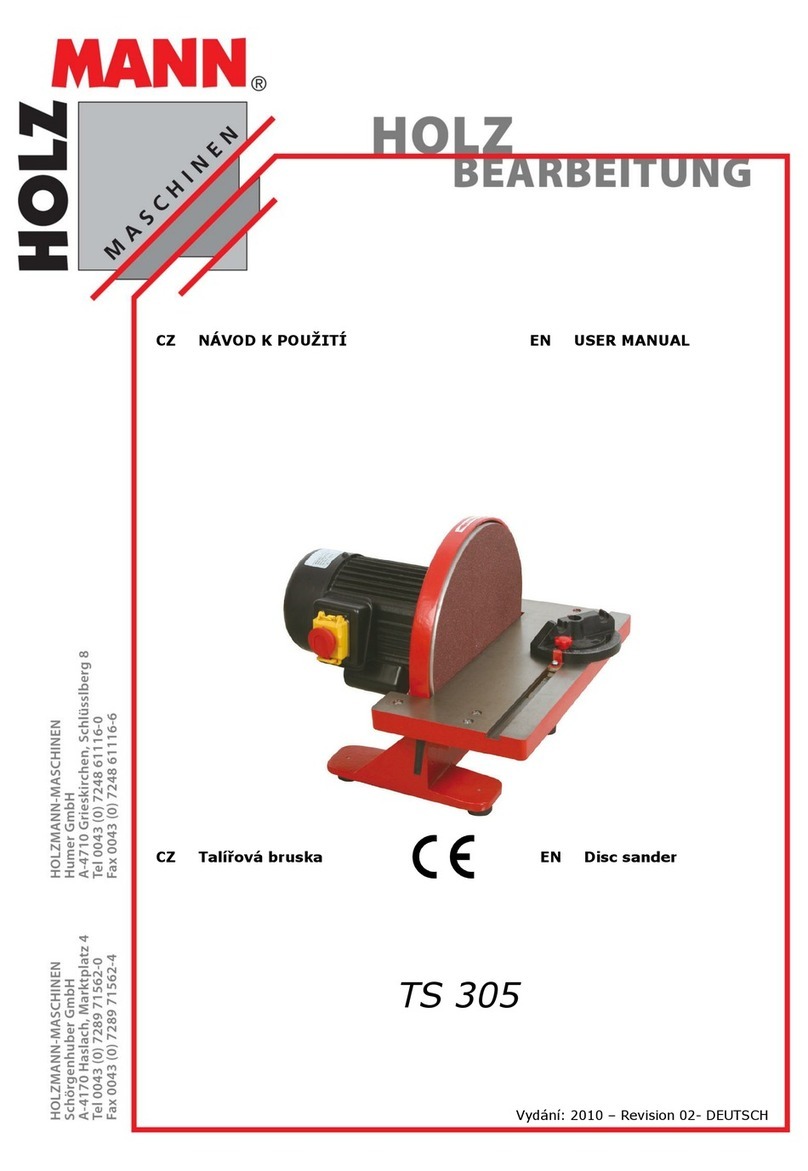 HOLZMANN MASCHINEN TS 305 user manual