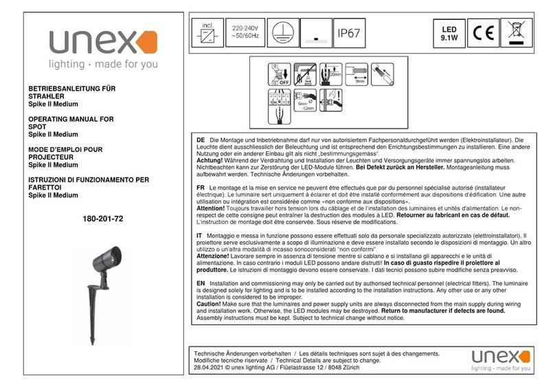 Unex Spike II Medium User manual