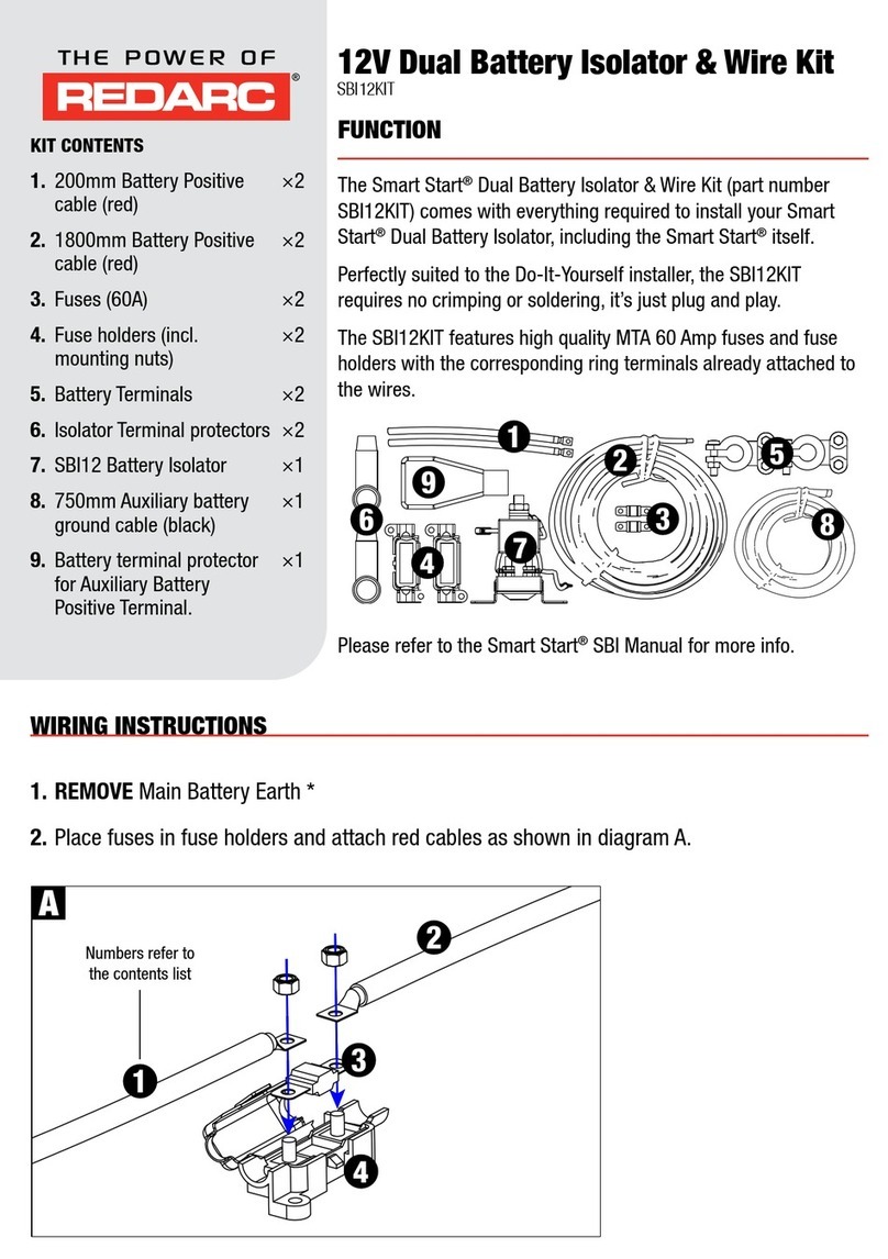Redarc SBI12KIT User manual