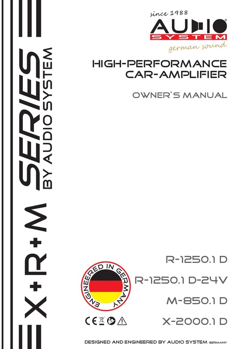 Audiosystem R-1250.1 D-24V owner's manual
