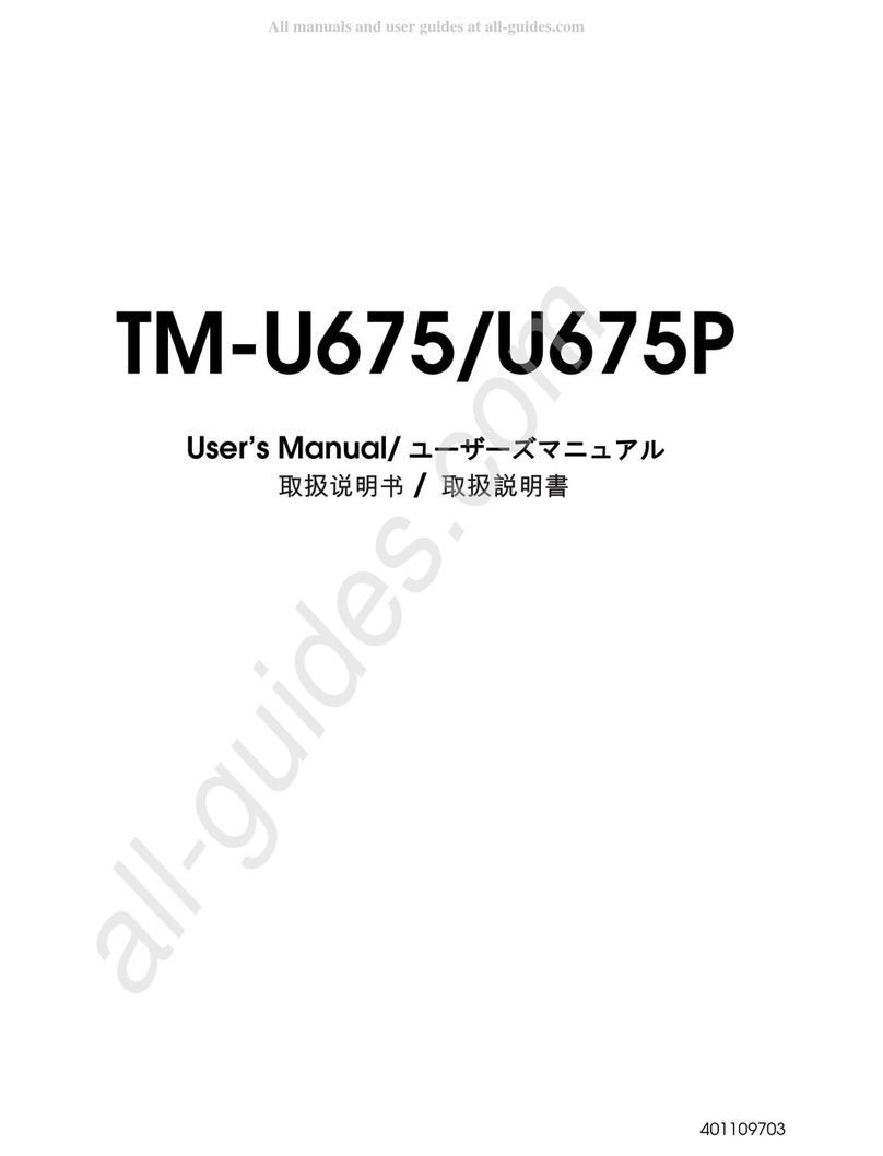 Epson U675 - TM Color Dot-matrix Printer User manual