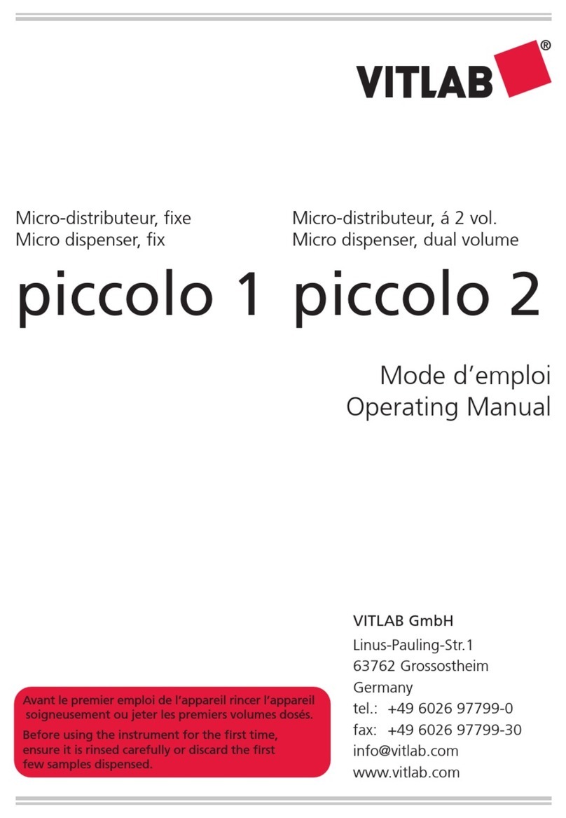 Vitlab piccolo 1 User manual