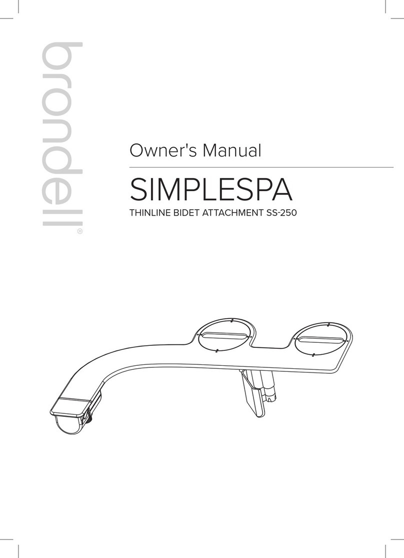 brondell SIMPLESPA SS-250 owner's manual
