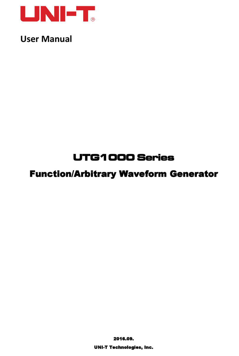 Unit UTG1000 Series User manual