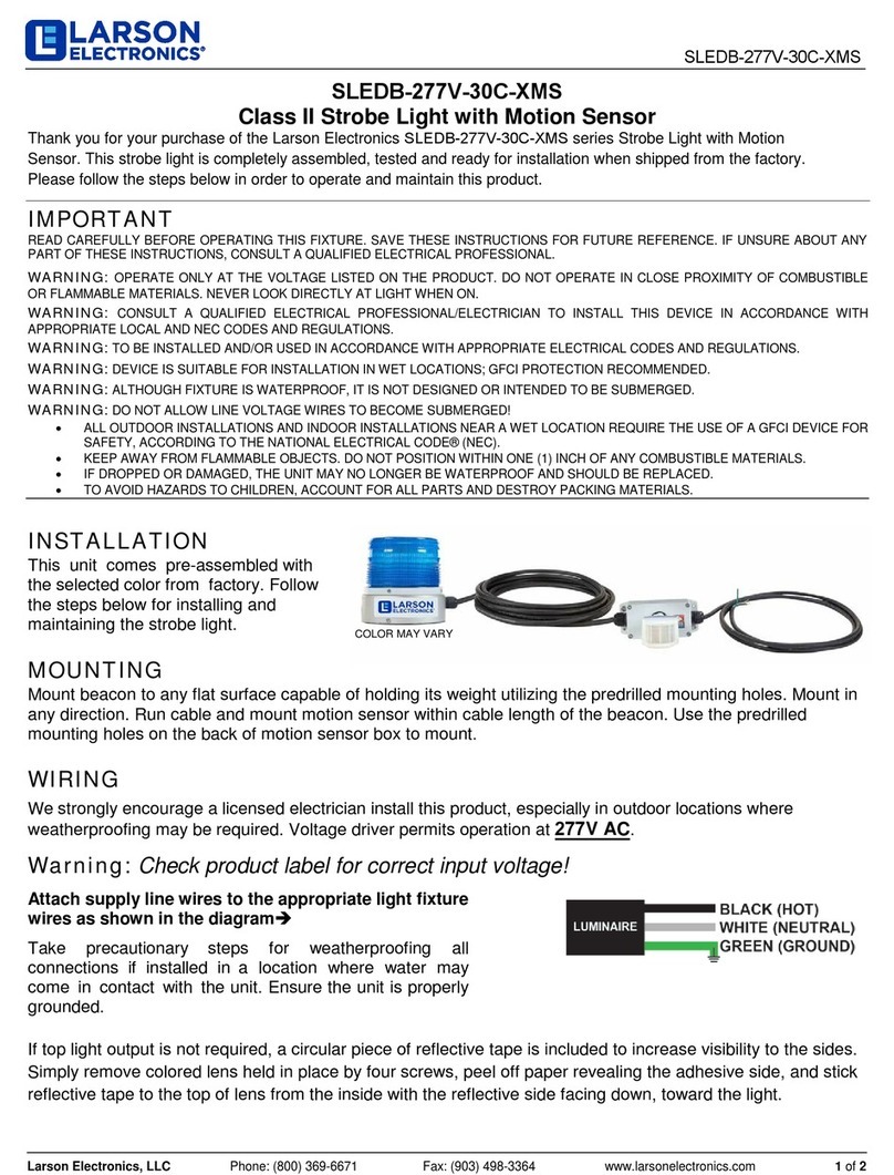Larson Electronics SLEDB-277V-30C-XMS User manual