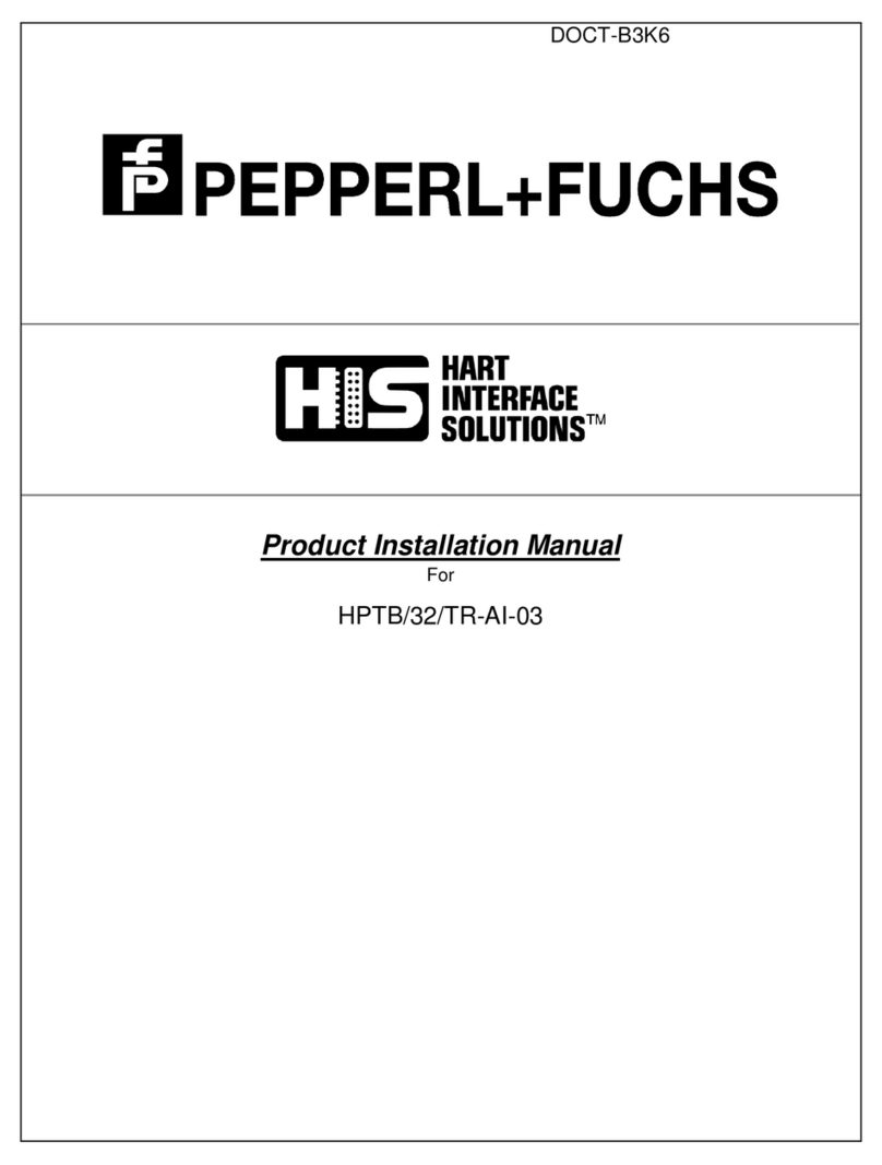Pepperl+Fuchs HPTB/32/TR-AI-03 Product installation manual