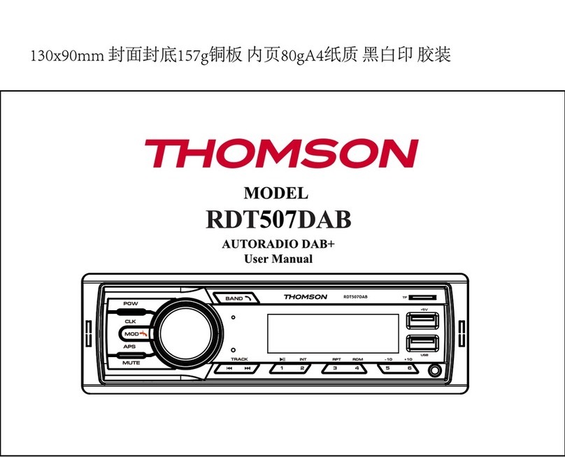 THOMSON RDT507DAB user manual