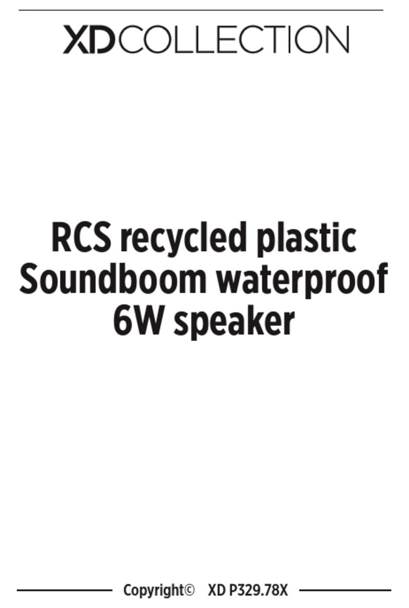 XD COLLECTION RCS recycled plastic Soundboom User manual