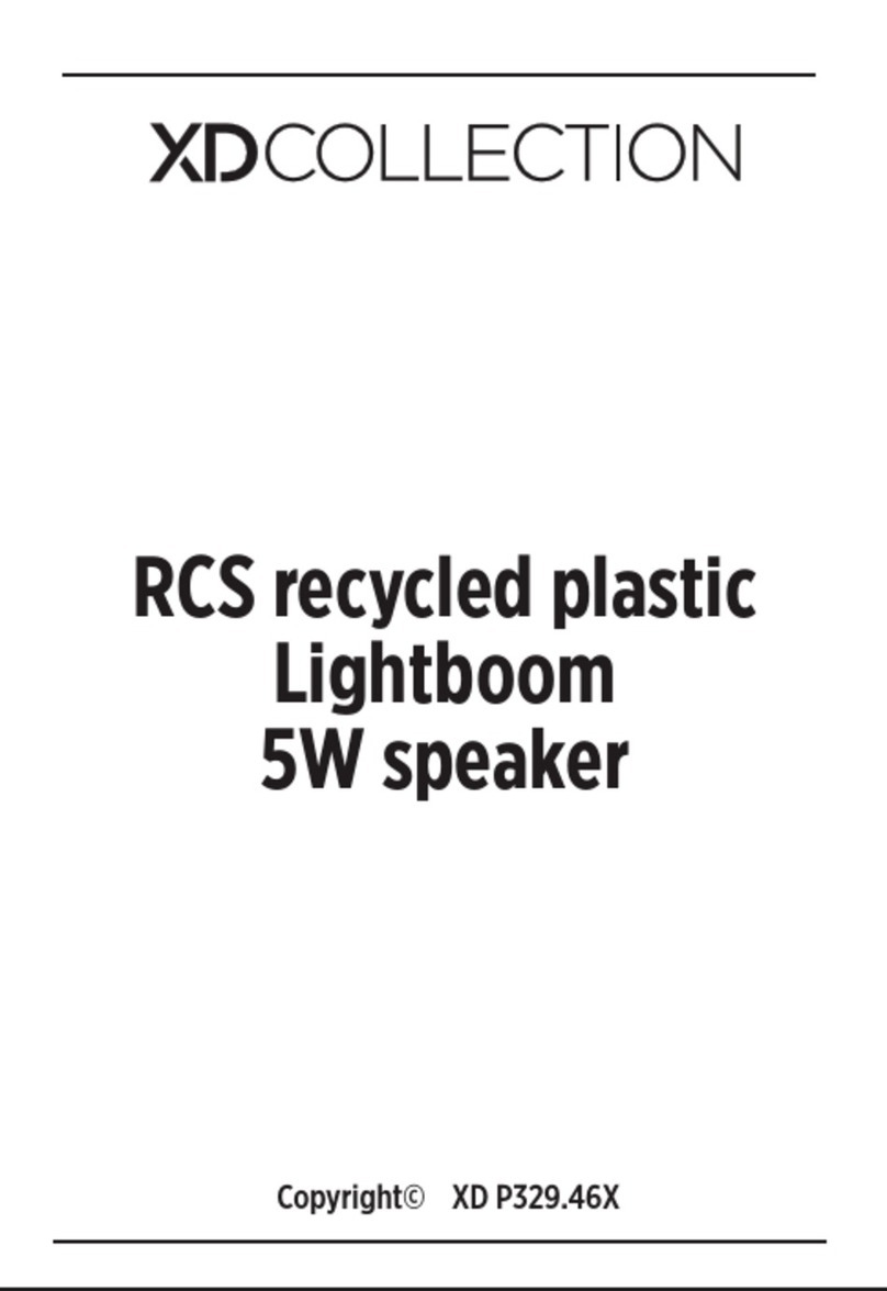 XD COLLECTION RCS recycled plastic Lightboom User manual