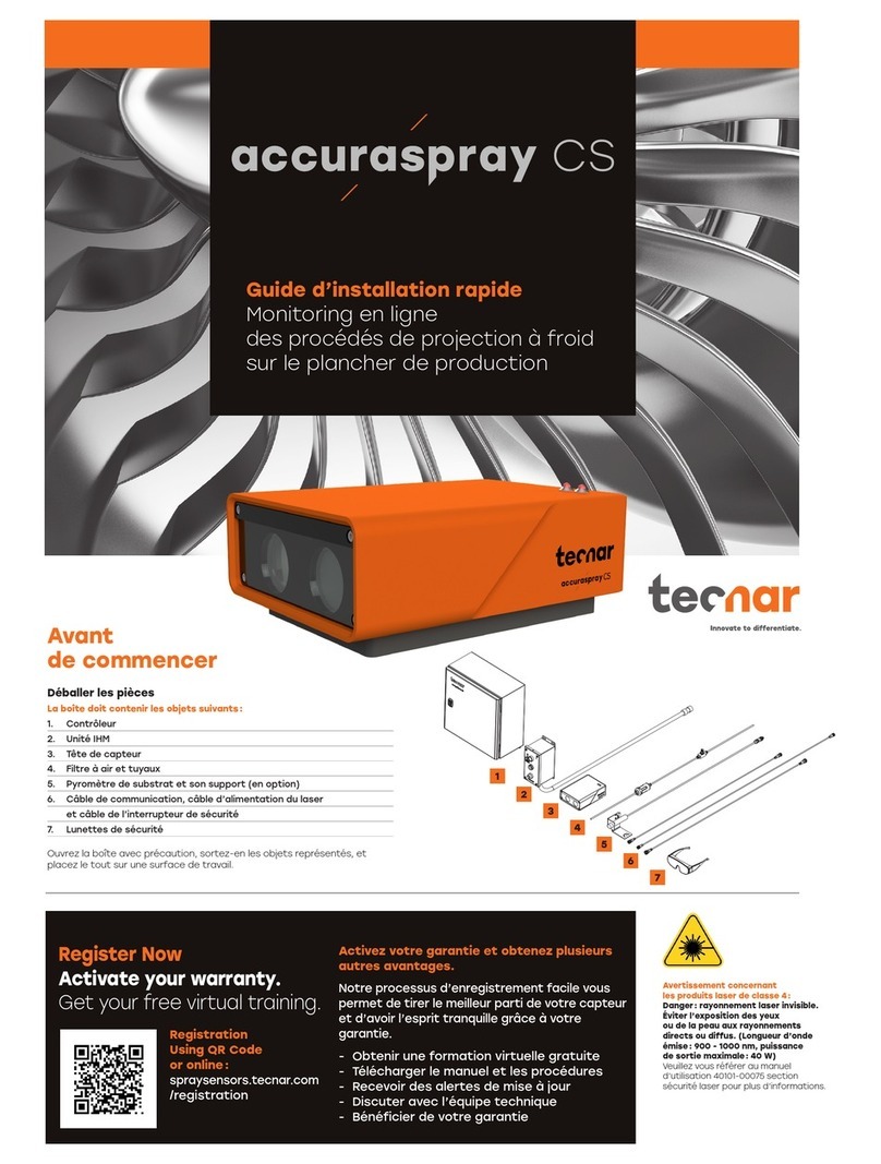 Tecnar accuraspray CS quick start guide