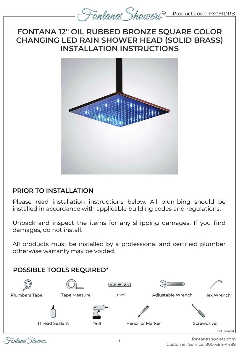 Fontana Showers FS091DRB installation instructions