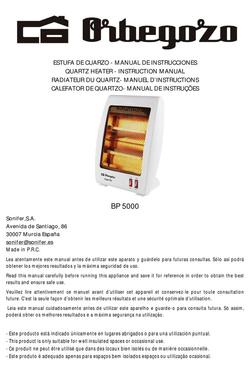 Orbegozo BP 5000 instruction manual