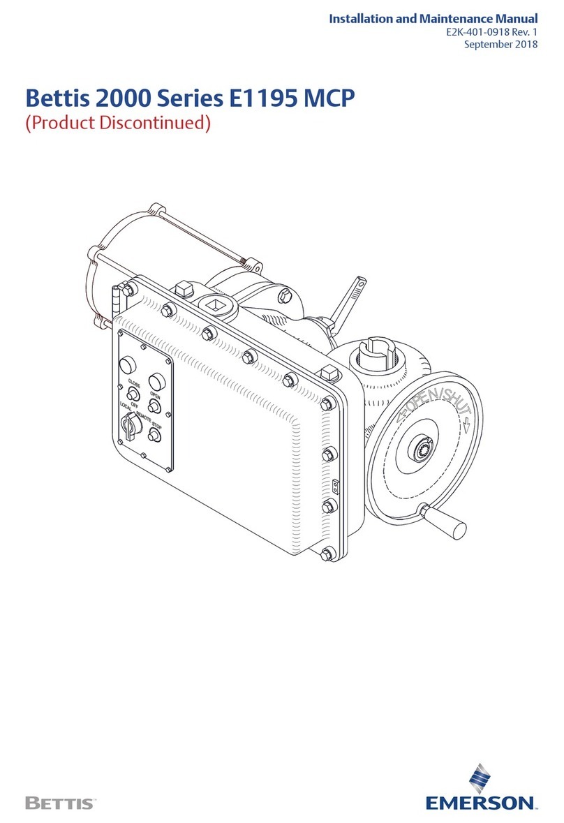 Emerson Bettis 2000 Series Manual
