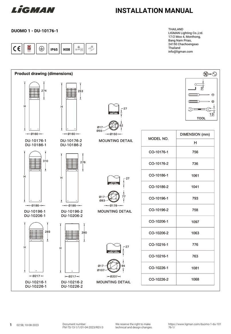 LIGMAN DU-10176-1 User manual