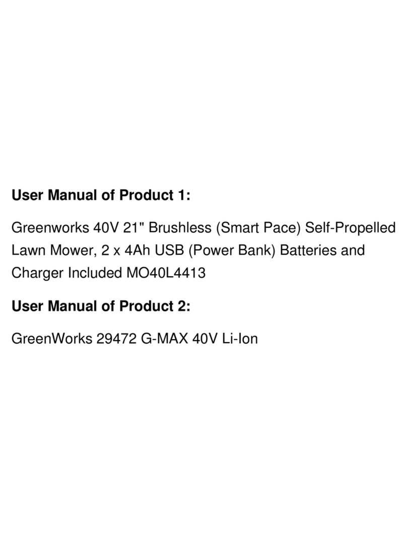 GreenWorks MO40L4413 User manual