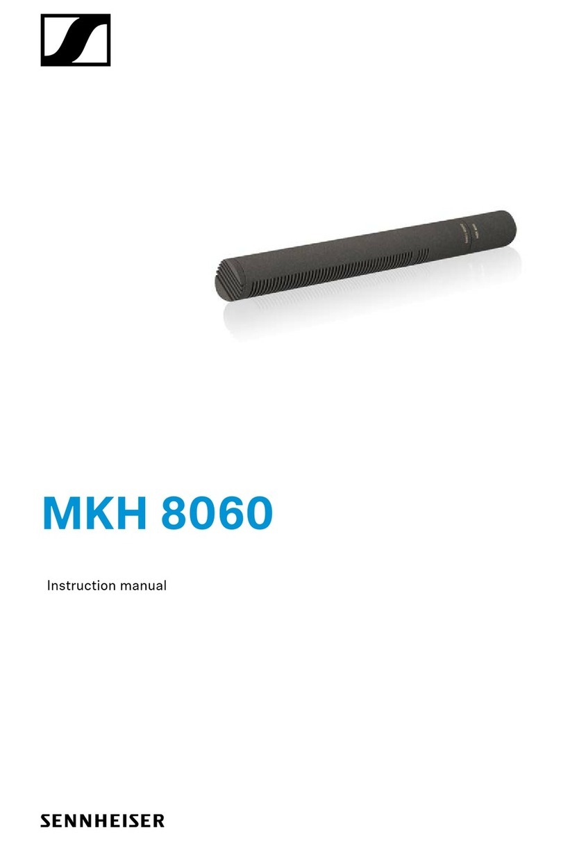 Sennheiser MKH 8060 User manual Sennheiser MKH 8060 User manual
