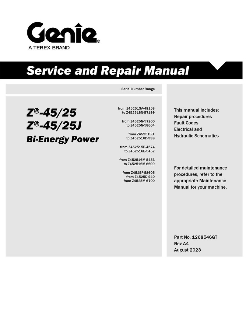 Terex Genie Z452513A-48153 Installation and operating manual Terex Genie Z452513A-48153 Installation and operating manual