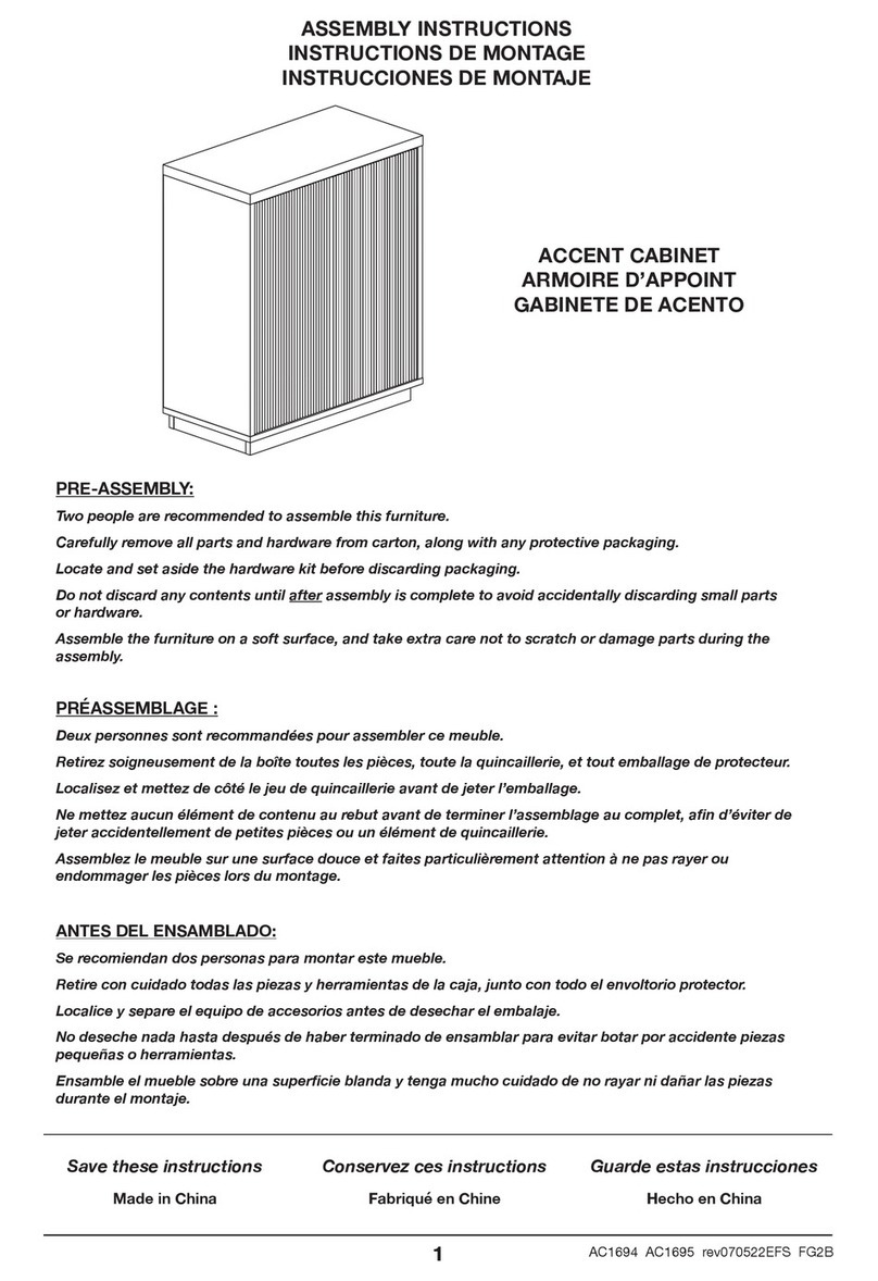 Hailey Home AC1694 Assembly instructions