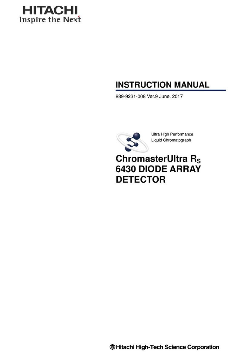 Hitachi ChromasterUltra RS 6430 User manual