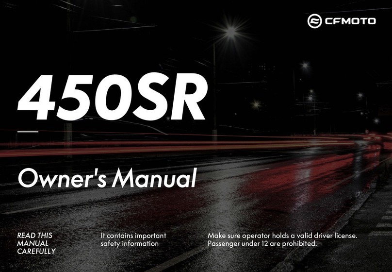 CF MOTO 450SR User manual